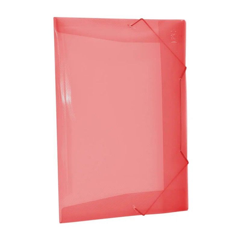 PASTA ABA ELASTICO PLASTICA MINI SOFT VERMELHO DAC - REF. 500VM - CAIXA COM 10 UNIDADES