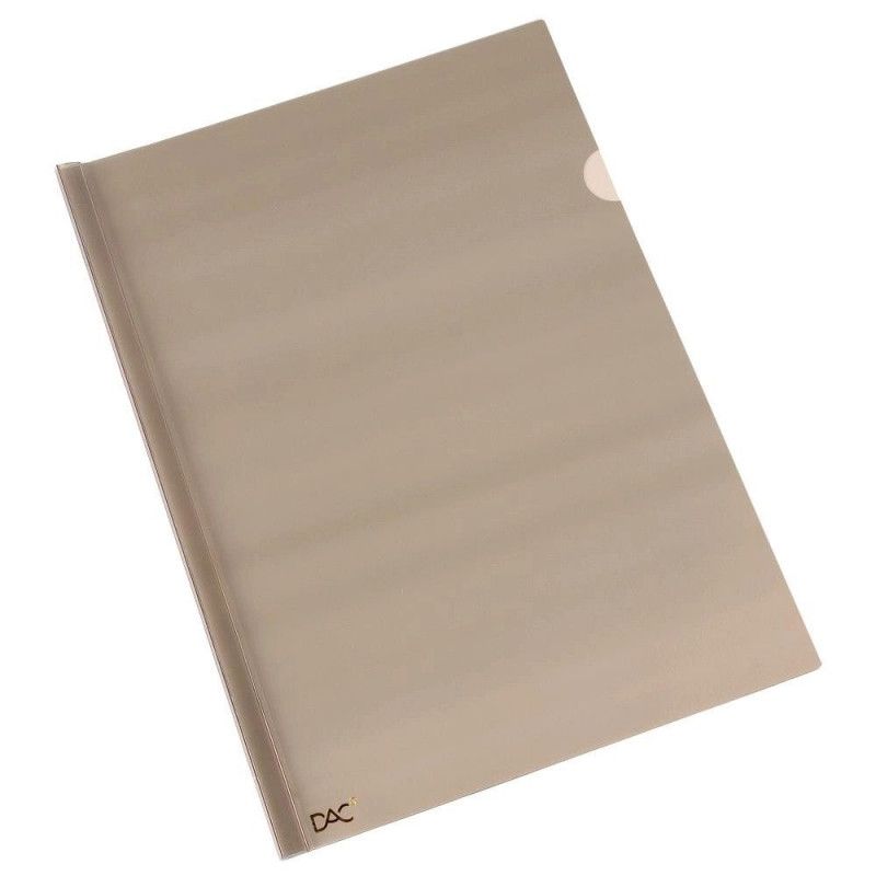 PASTA CANALETA A4 FUME DAC - REF. 822FM - CAIXA COM 10 UNIDADES