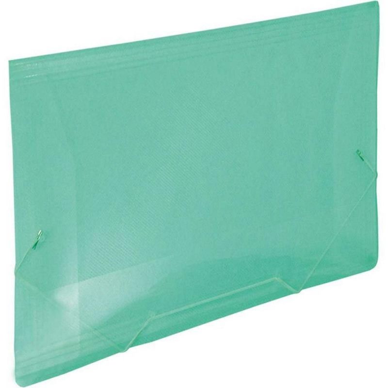 PASTA ABA ELASTICO PLASTICA OFICIO VERDE - REF. 501VD - CAIXA COM 10 UNIDADES