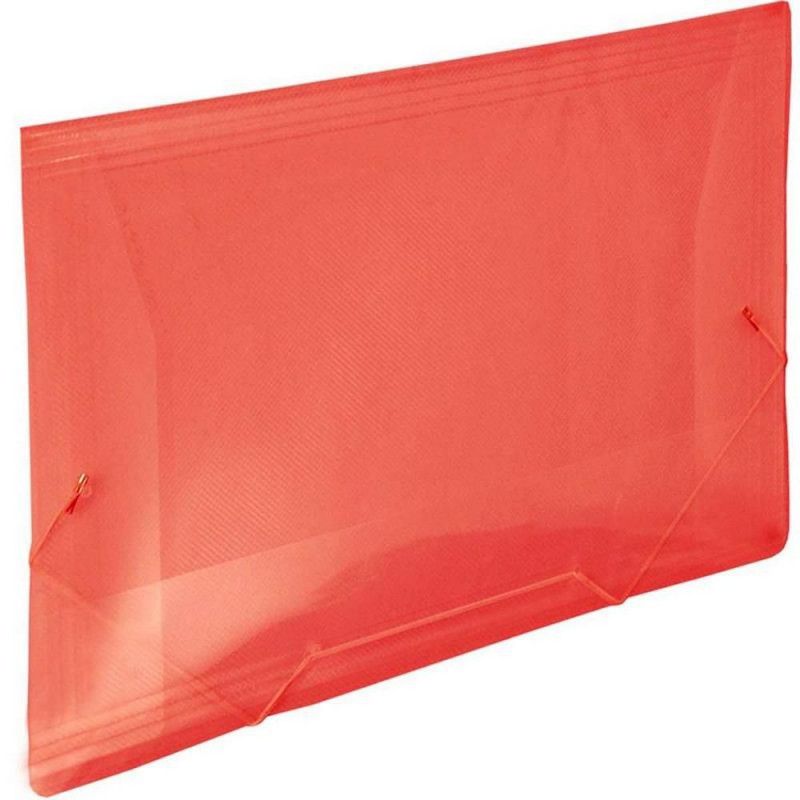 PASTA ABA ELASTICO PLASTICA OFICIO VERMELHA  - REF. 501VM - CAIXA COM 10 UNIDADES