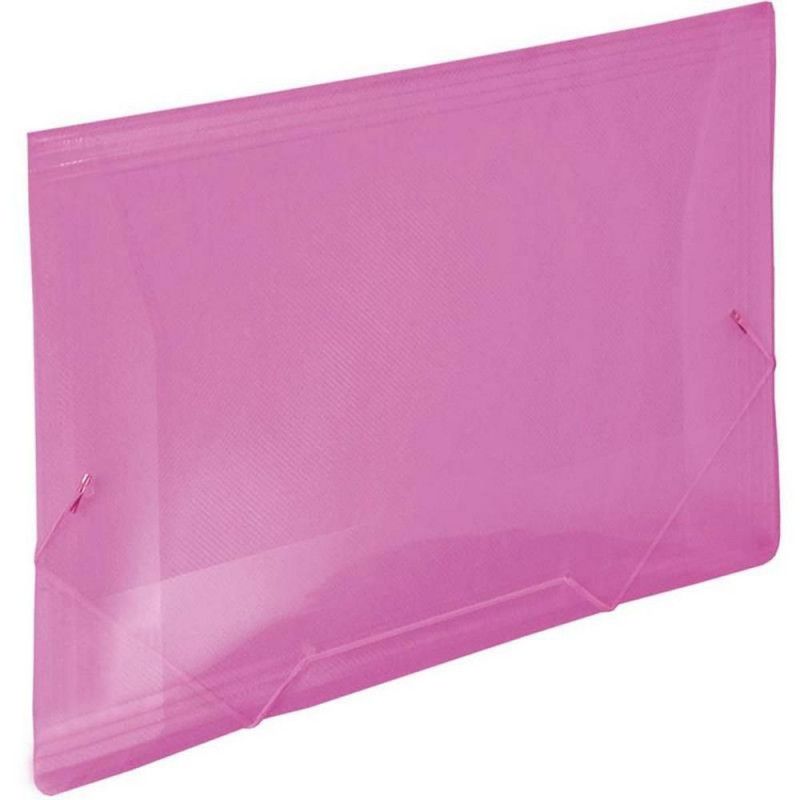 PASTA ABA ELASTICO PLASTICA OFICIO ROSA DAC - REF. 501RS - CAIXA COM 10 UNIDADES