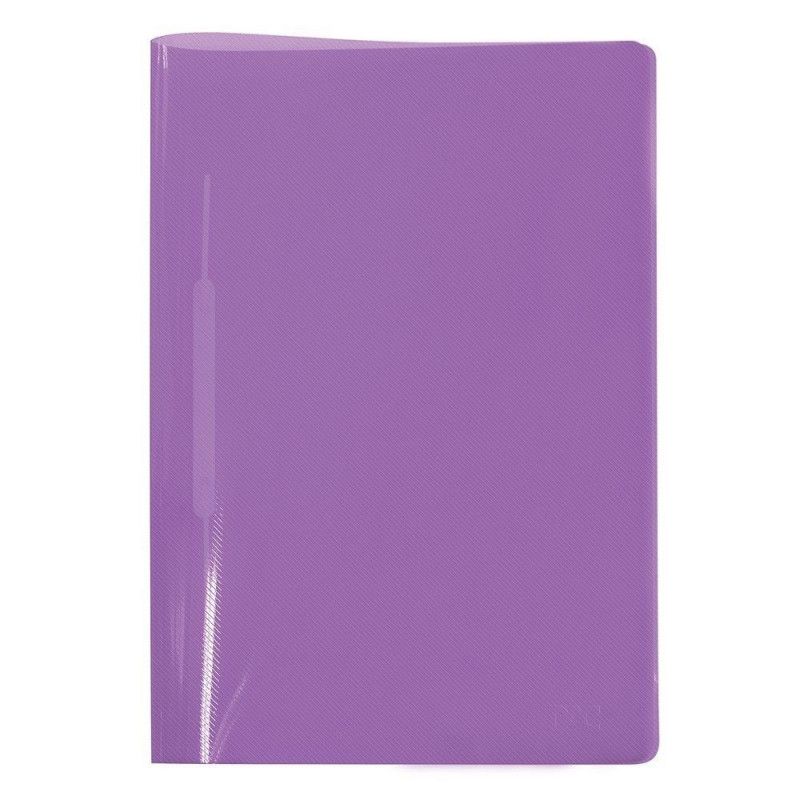 PASTA COM GRAMPO TRILHO PLASTICA LILAS DAC - REF. 606LL - CAIXA COM 10 UNIDADES