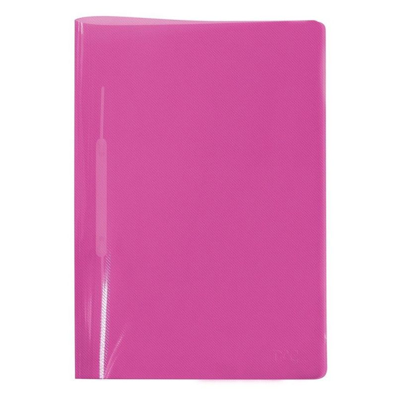 PASTA COM GRAMPO TRILHO PLASTICA ROSA DAC - REF. 606RS - CAIXA COM 10 UNIDADES