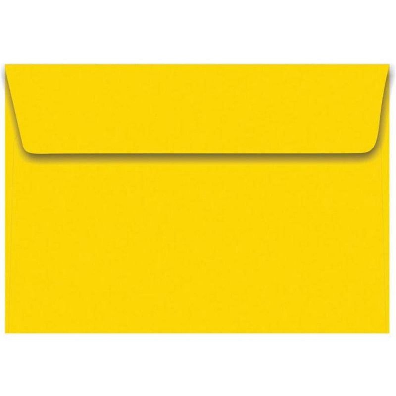 ENVELOPE PARA CONVITE 162X229MM AMARELO FORONI - CAIXA COM 100 UNIDADES
