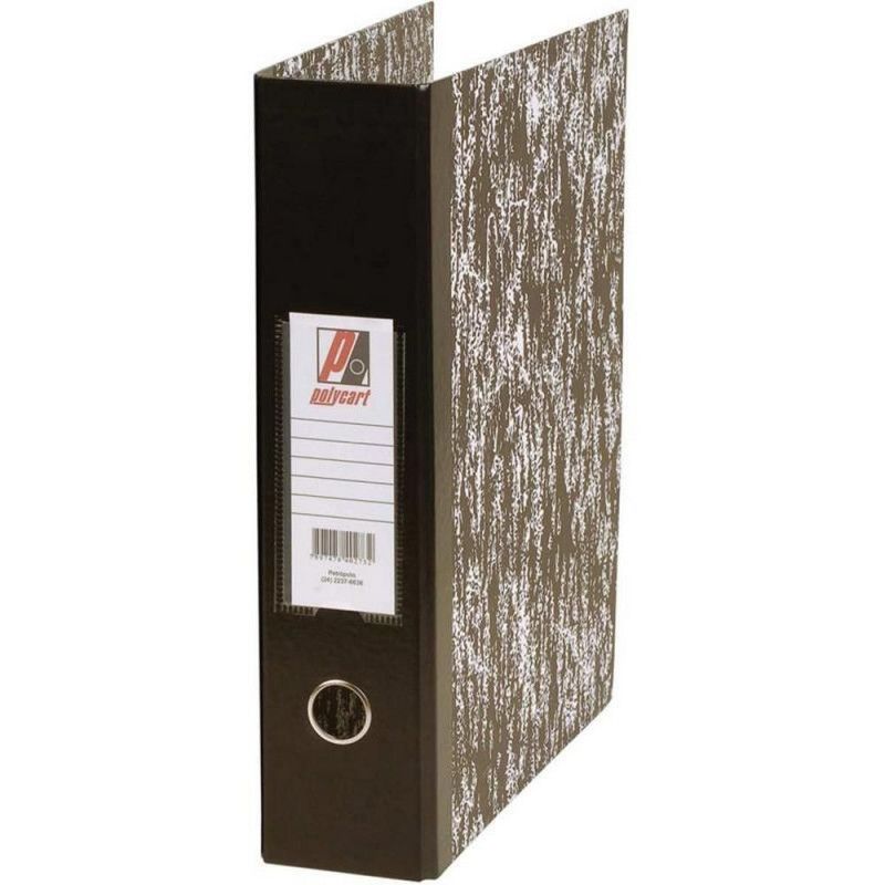PASTA REGISTRADORA A-Z LOMBO LARGO 9010 POLYCART - REF. 9010 - CAIXA COM 4 UNIDADES