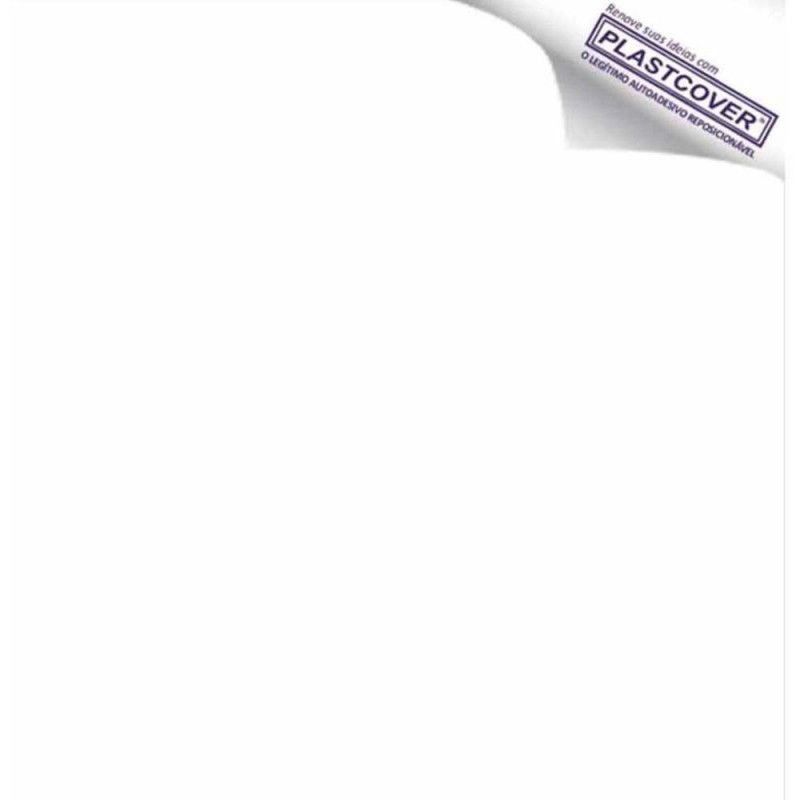 ADESIVO 45X10M BRILHO BRANCO PLASTIFIK - REF. 506540 - 1 UNIDADE