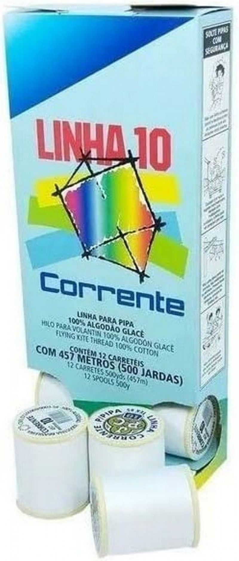 LINHA PIPA 457M 500 JARDAS CORRENTE - CAIXA COM 12 UNIDADES