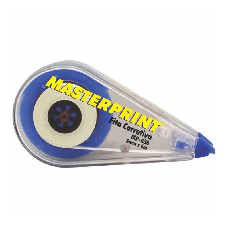 CORRETIVO FITA 5MMX6M MP436 MASTERPRINT - REF. MP436 - CAIXA COM 12 UNIDADES