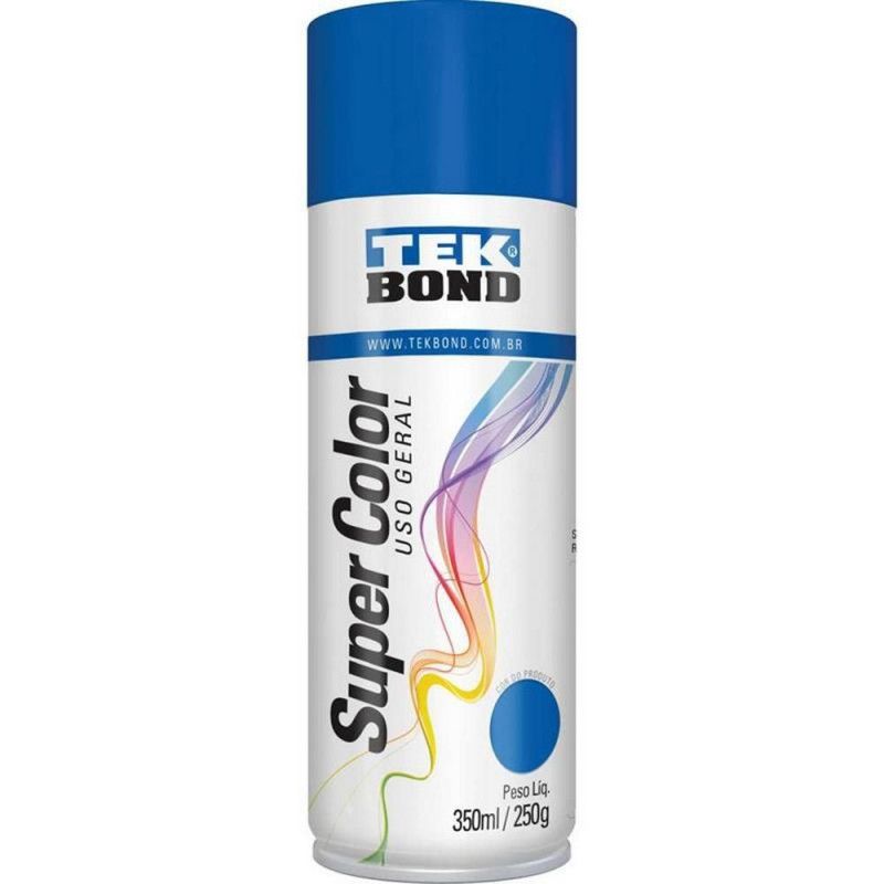 TINTA SPRAY USO GERAL AZUL 350ML 250G TEK BOND - REF. 230810 - 1 UNIDADE