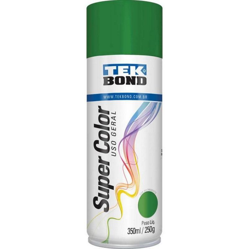 TINTA SPRAY USO GERAL VERDE 350ML 250G TEK BOND - REF. 231610 - 1 UNIDADE
