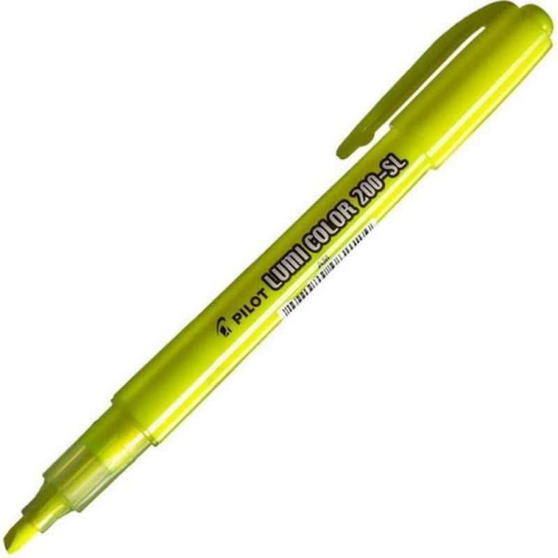 PINCEL MARCA TEXTO LUMI COLOR AMARELO  - 1 CAIXA COM 12 UNIDADES