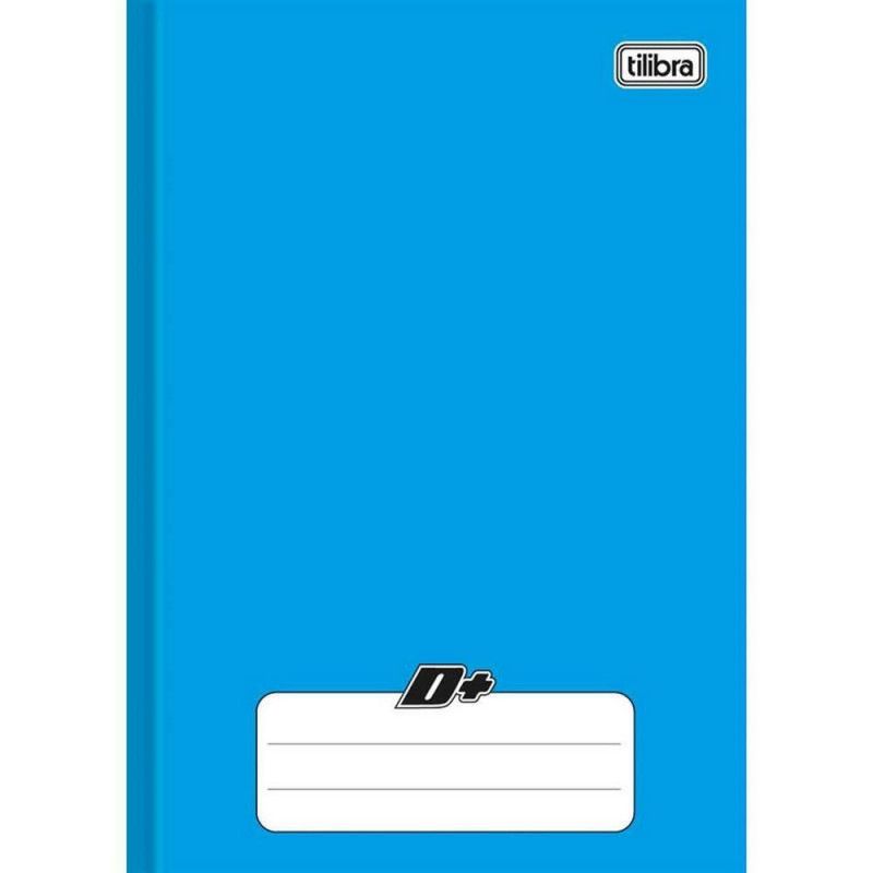 CADERNO BROCHURA 1/4 CAPA DURA 96 FOLHAS D+ AZUL TILIBRA - REF. 11670 - PACOTE COM 10 UNIDADES