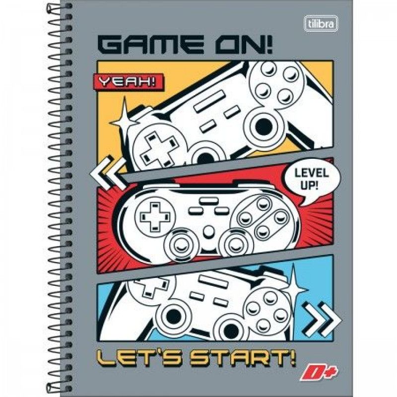 CADERNO 20 MATERIAS CAPA DURA 400 FOLHAS MAIS MASCULINO - REF. 12822 - PACOTE COM 2 UNIDADES