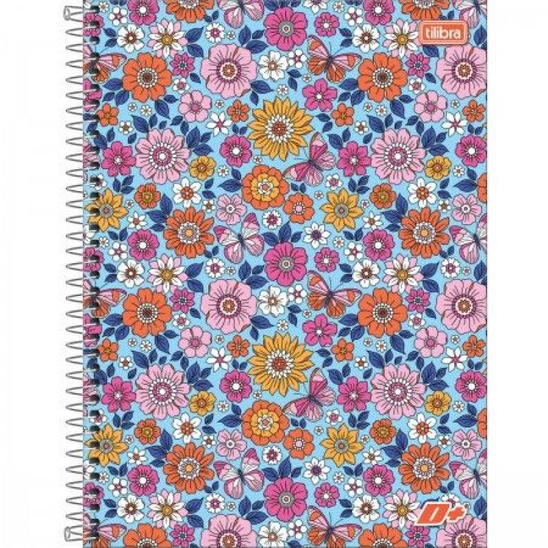 CADERNO 20 MATERIAS CAPA DURA 400 FOLHAS MAIS FEMININO TILIBRA - REF. 13936 - PACOTE COM 2 UNIDADES