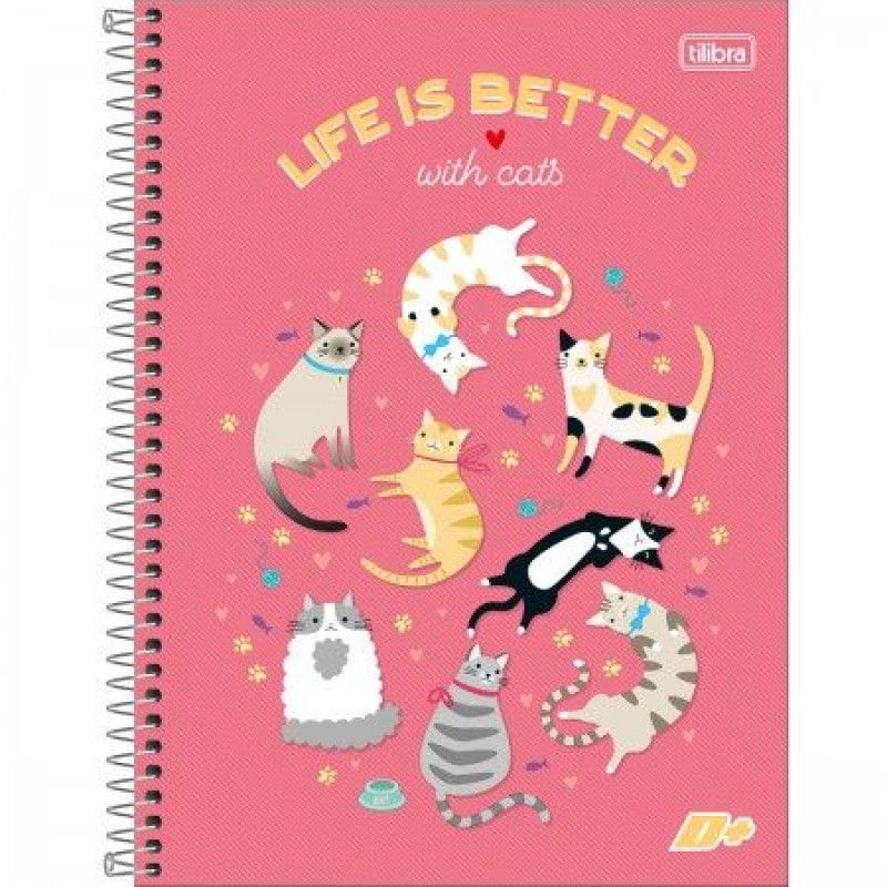 CADERNO 20 MATERIAS CAPA DURA 400 FOLHAS MAIS FEMININO TILIBRA - REF. 13936 - PACOTE COM 2 UNIDADES