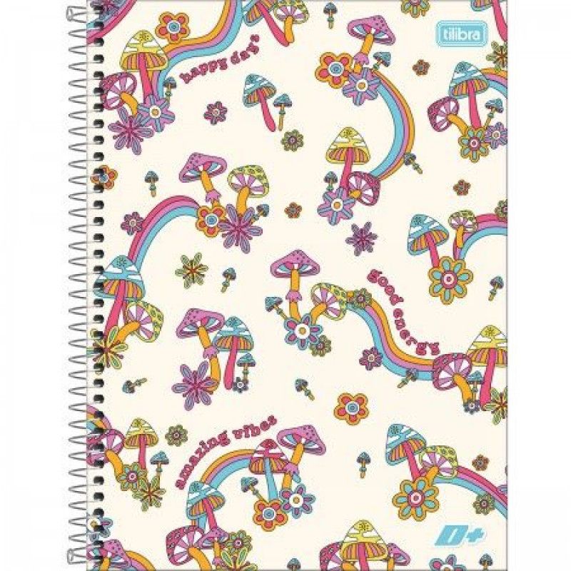 CADERNO 20 MATERIAS CAPA DURA 400 FOLHAS MAIS FEMININO TILIBRA - REF. 13936 - PACOTE COM 2 UNIDADES