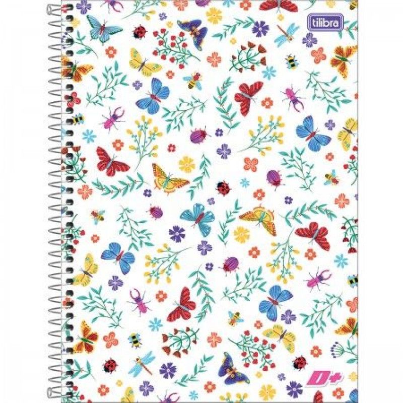 CADERNO 20 MATERIAS CAPA DURA 400 FOLHAS MAIS FEMININO TILIBRA - REF. 13936 - PACOTE COM 2 UNIDADES