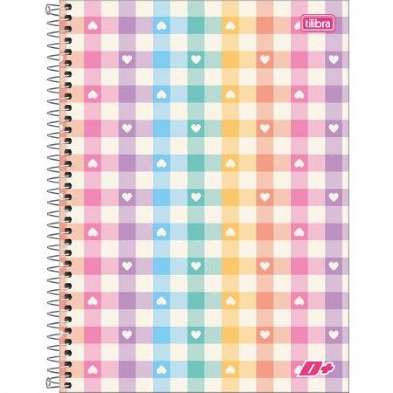 CADERNO 20 MATERIAS CAPA DURA 400 FOLHAS MAIS FEMININO TILIBRA - REF. 13936 - PACOTE COM 2 UNIDADES