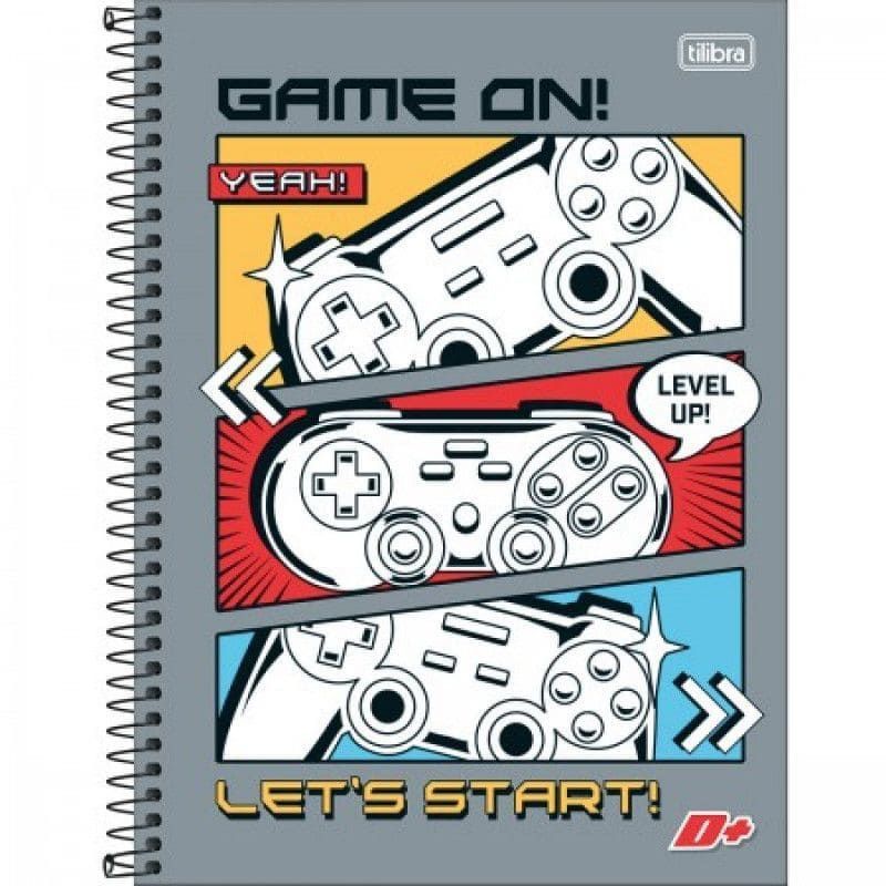 CADERNO 1 MATERIA CAPA DURA 96 FOLHAS MAIS MASCULINO - REF. 12795 - PACOTE COM 4 UNIDADES
