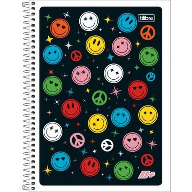 CADERNO 1 MATERIA CAPA FLEXIVEL 96 FOLHAS MAIS FEMININO - REF. 14348 - PACOTE COM 5 UNIDADES