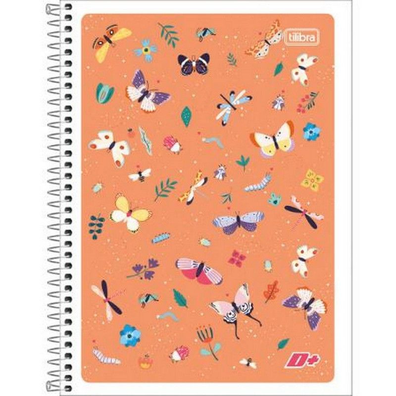CADERNO 1 MATERIA CAPA FLEXIVEL 96 FOLHAS MAIS FEMININO - REF. 14348 - PACOTE COM 5 UNIDADES