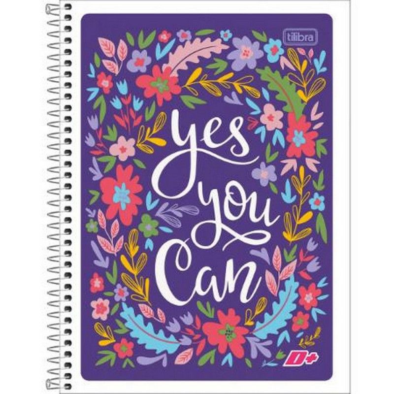 CADERNO 1 MATERIA CAPA FLEXIVEL 96 FOLHAS MAIS FEMININO - REF. 14348 - PACOTE COM 5 UNIDADES