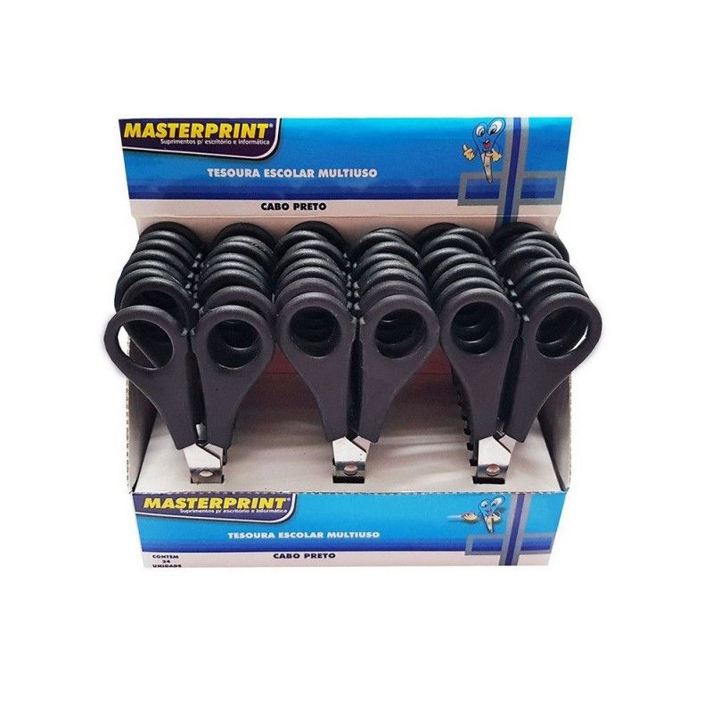 TESOURA 13CM MP502 MASTERPRINT - REF. MP502 - CAIXA COM 24 UNIDADES