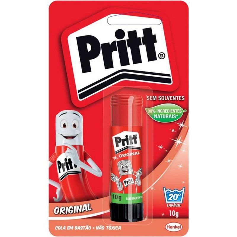 COLA BASTAO 10G PRITT CARTELA - UN COM 1 UN