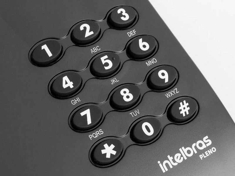 TELEFONE COM FIO PLENO INTELBRAS - REF. 4080051 - 1 UNIDADE