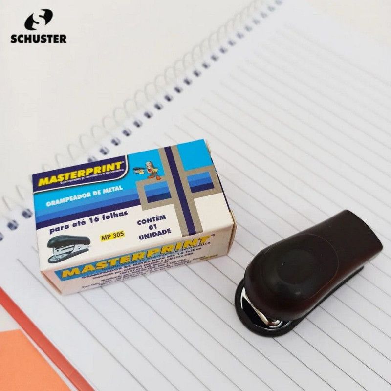 GRAMPEADOR PLASTICO MINI 16 FOLHAS MP305 - REF. MP305 - 1 UNIDADE