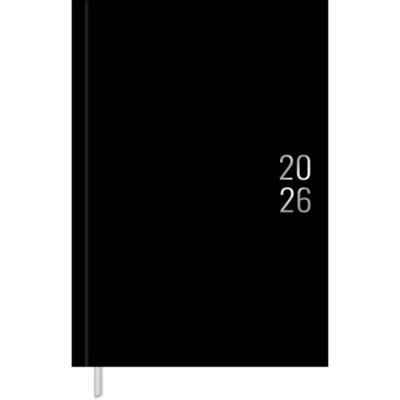AGENDA COSTURADA NAPOLI PRETO M5 TILIBRA 2026 - REF. 130087 - PACOTE COM 4 UNIDADES