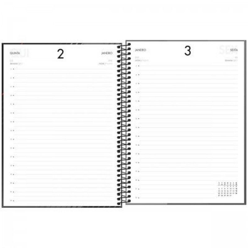 AGENDA ESPIRAL SPOT M9 TILIBRA 2025 - REF. 126179 - PACOTE COM 4 UNIDADES SORTIDAS