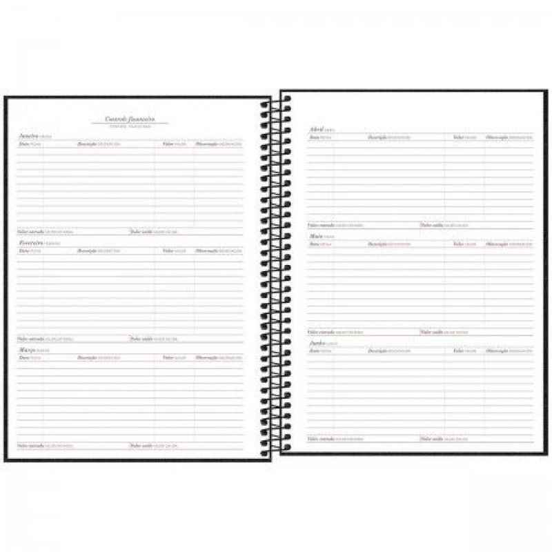 PLANNER  ESPIRAL SEMANAL CAMBRIDGE M9 TILIBRA 2025 - REF. 123684 - PACOTE COM 4 UNIDADES 