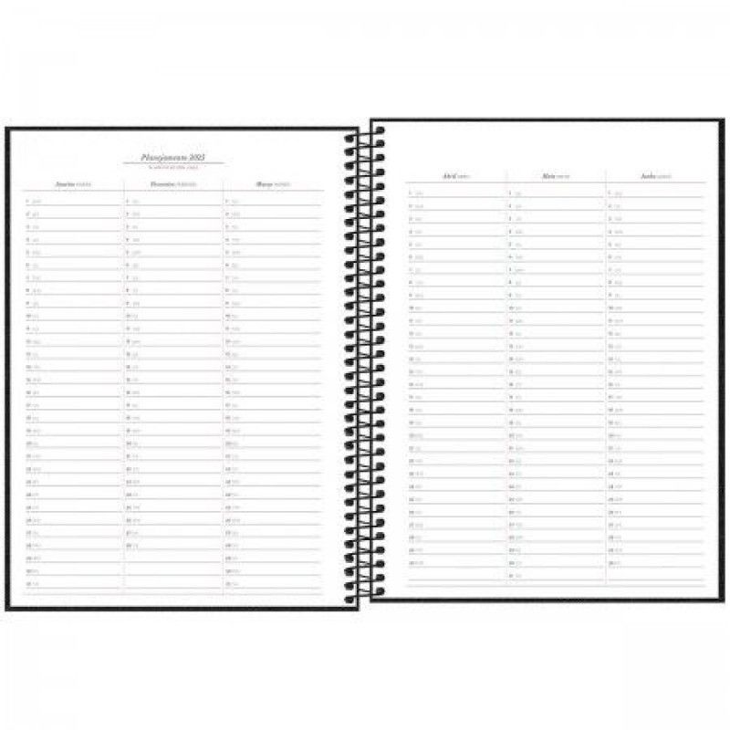 PLANNER  ESPIRAL SEMANAL CAMBRIDGE M9 TILIBRA 2025 - REF. 123684 - PACOTE COM 4 UNIDADES 