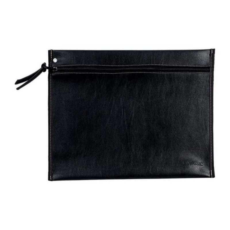 MALOTE CLASSIC COURO PRETO 6037 DAC - REF. 6037PR - 1 UNIDADE