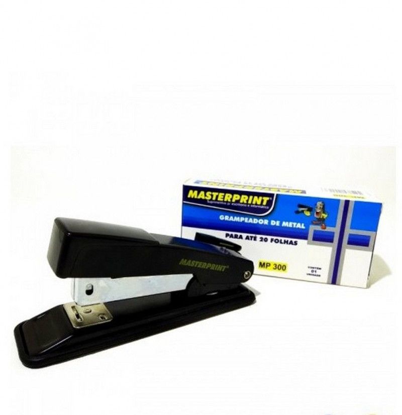 GRAMPEADOR METAL 20 FOLHAS 11,5CM MP300 - REF. MP300 - 1 UNIDADE