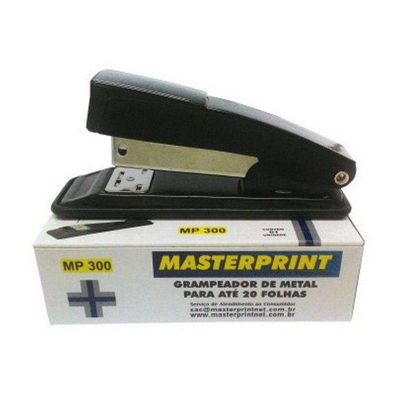 GRAMPEADOR METAL 20 FOLHAS 11,5CM MP300 - REF. MP300 - 1 UNIDADE
