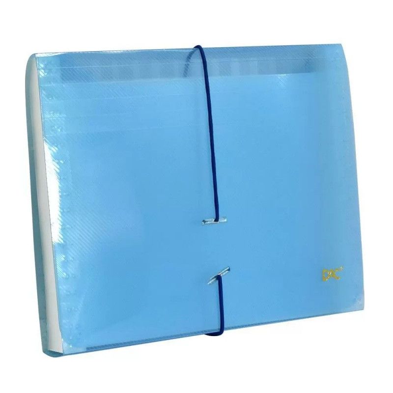 PASTA SANFONADA DUPLICATA 12 DIVISORIAS AZUL DAC - REF. 6011 - 1 UNIDADE