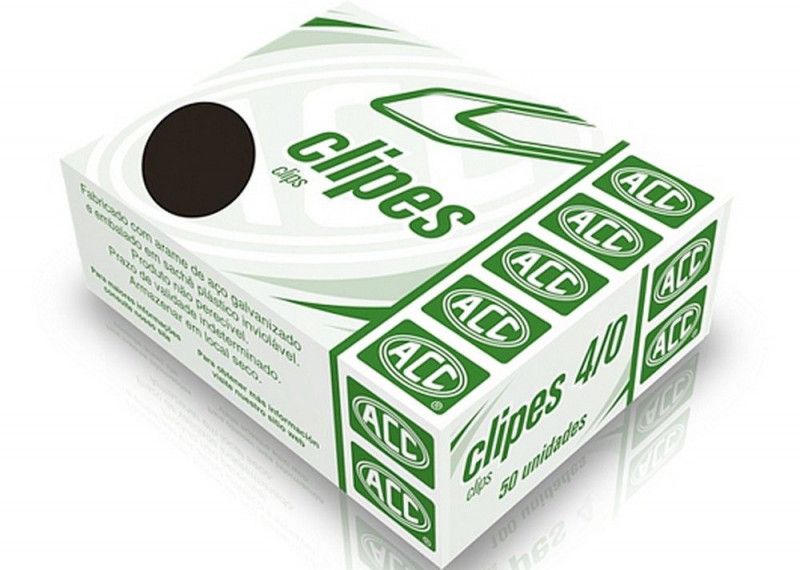 CLIPES 4/0 COM 50 ACC - REF. 9.11.11.15-3 - PACOTE COM 10 UNIDADES