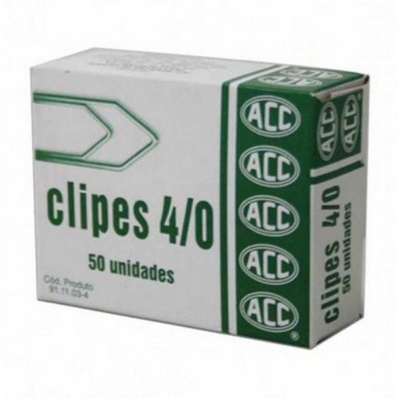 CLIPES 4/0 COM 50 ACC - REF. 9.11.11.15-3 - PACOTE COM 10 UNIDADES