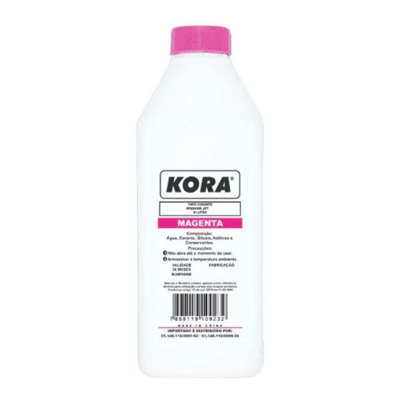 TINTA HP UNIVERSAL 1 LITRO MAGENTA CORANTE - 1 UNIDADE