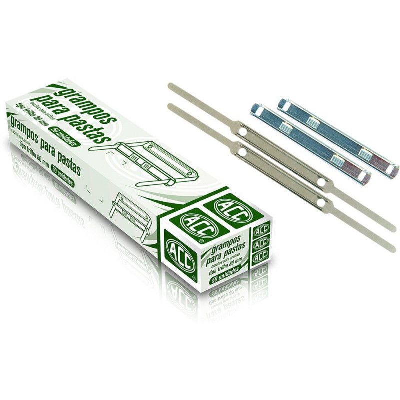 GRAMPO TRILHO 80MM ACC. - REF. 9.28.18.11-2 - PACOTE COM 50 UNIDADES