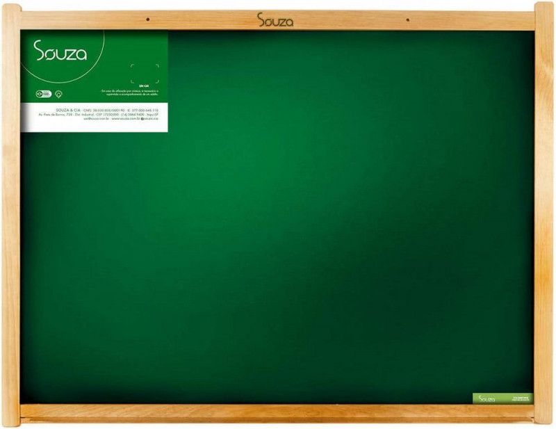QUADRO ESCOLAR VERDE 200X120 SOUZA - REF. 2220 - 1 UNIDADE