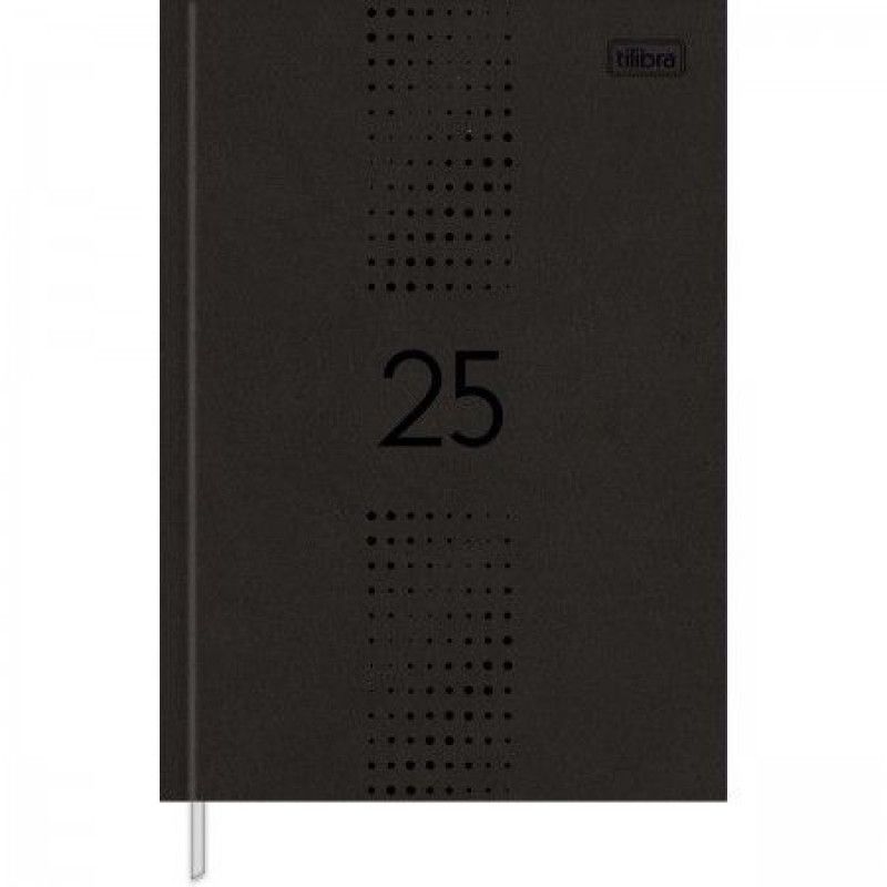 AGENDA COSTURADA PRATIKA PRETO M6 TILIBRA 2025 - REF. 126144 - PACOTE COM 5 UNIDADES