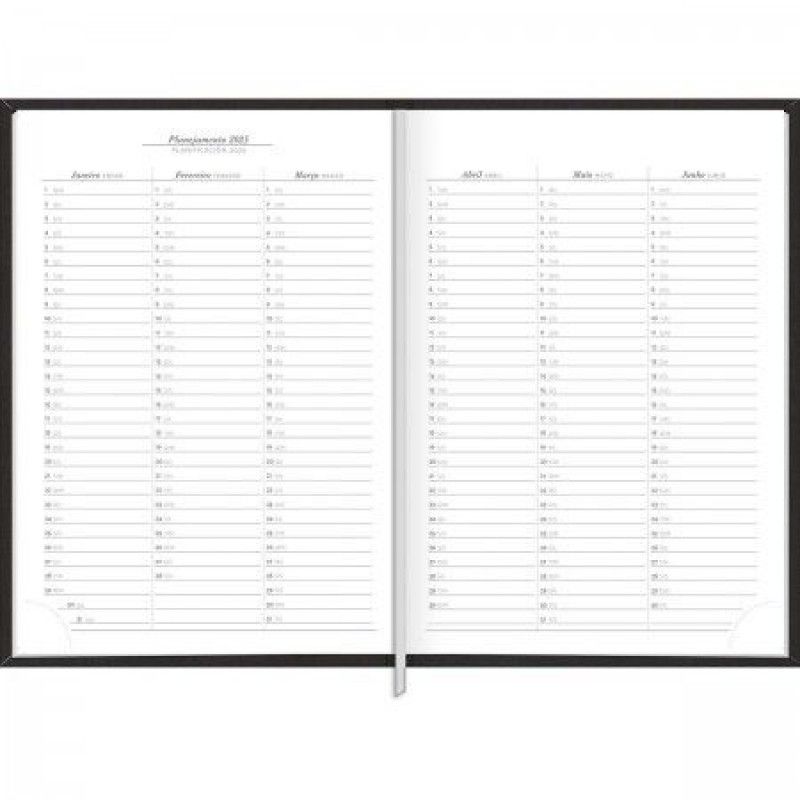 AGENDA COSTURADA PRATIKA PRETO M6 TILIBRA 2025 - REF. 126144 - PACOTE COM 5 UNIDADES