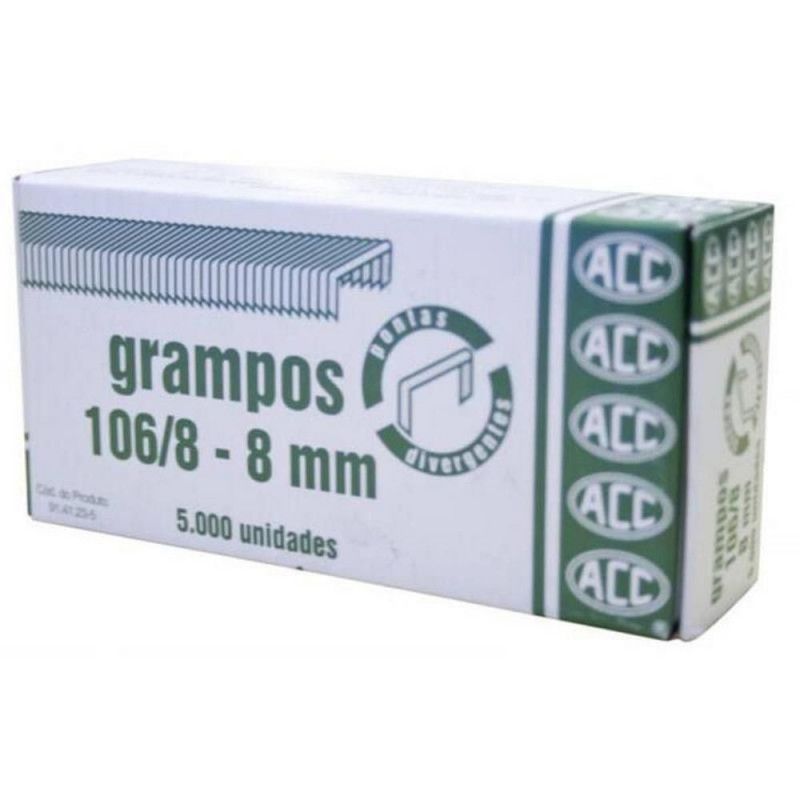 GRAMPO 106/8 GALVANIZADO COM 5000 UNIDADES ACC. - REF. 9.24.15.13-0 - 1 UNIDADE