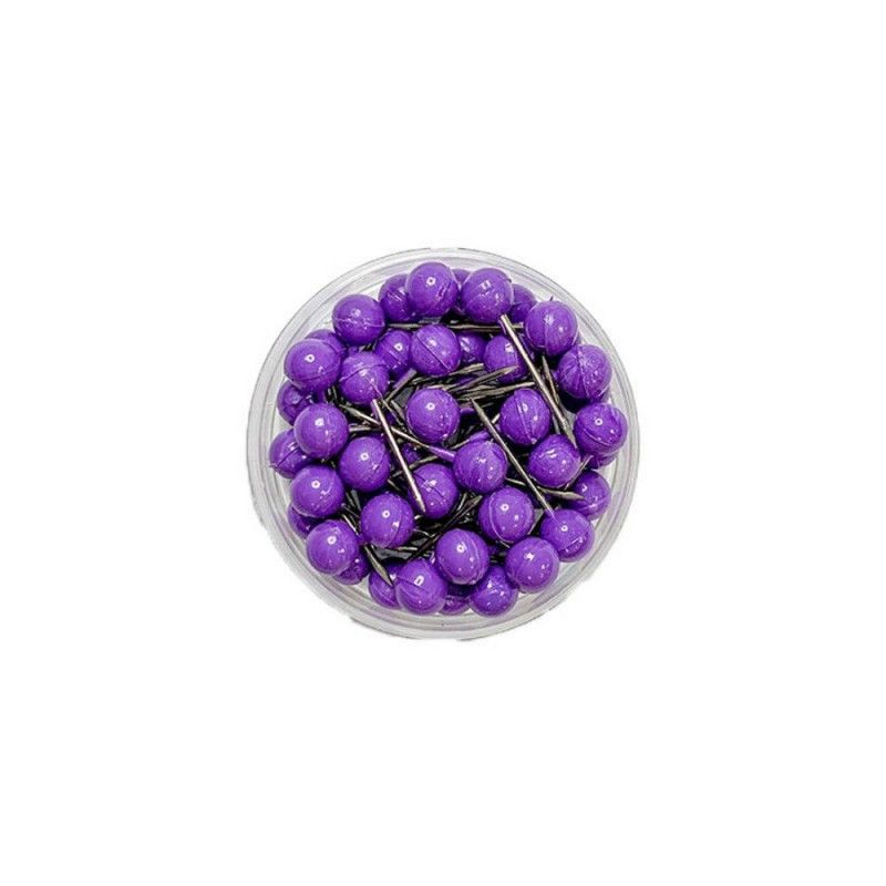ALFINETE MAPA N. 1 COM 50 UNIDADES LILAS ACC - 1 UNIDADE