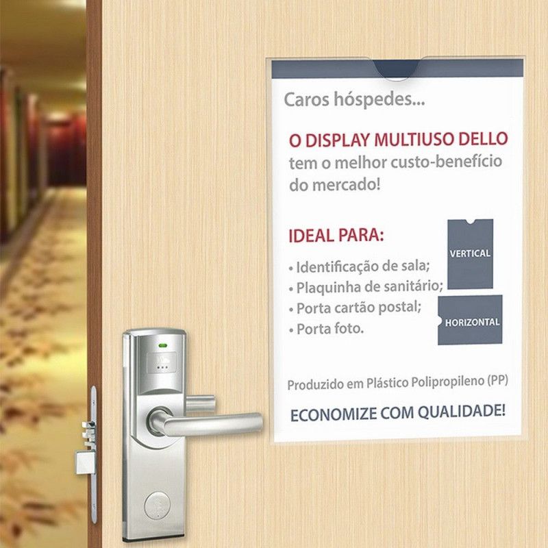 QUADRO MULTIUSO A5 CRISTAL HOSPEDES - REF. 0535.H - 1 UNIDADE