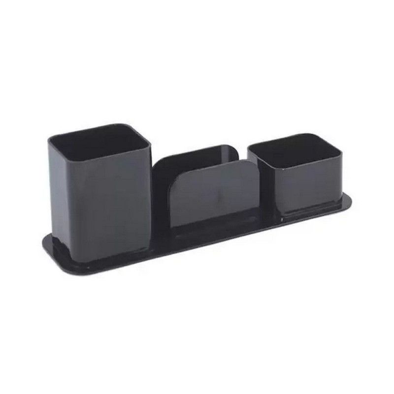 PORTA LAPIS CLIPES E LEMBRETE PRETO - REF. 3031.P - 1 UNIDADE