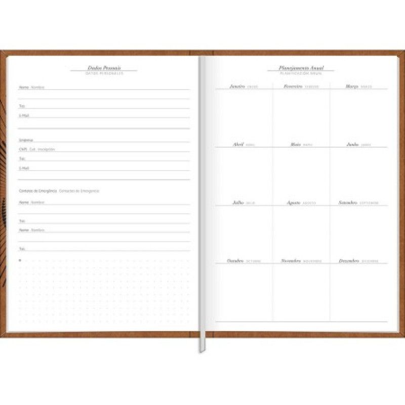 AGENDA COSTURADA PRATIKA PERMANENTE M6 TILIBRA - REF. 12083 - PACOTE COM 5 UNIDADES SORTIDAS